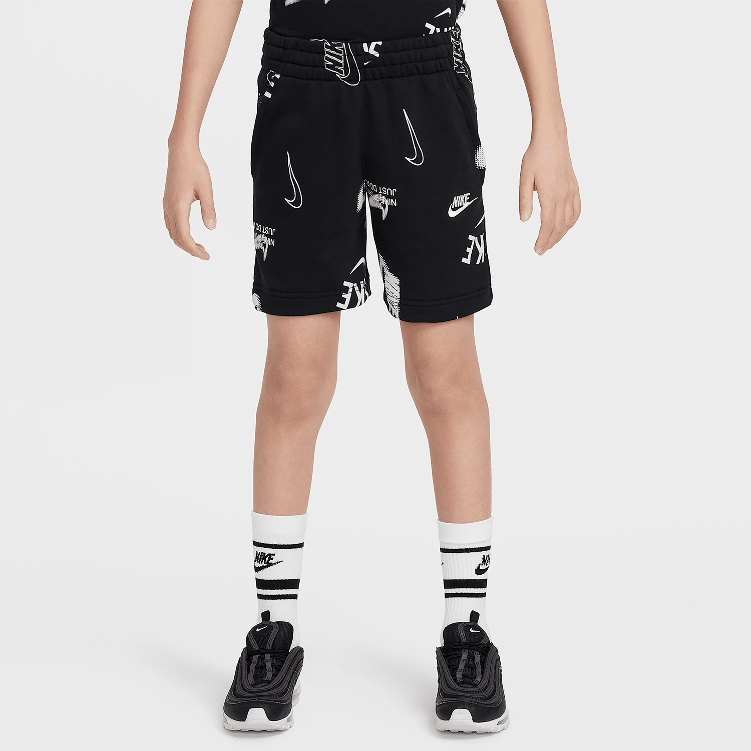 

Nike Authentic 2025 Summer Edition Big Children's Breathable Printed Sports Shorts HJ2644-010