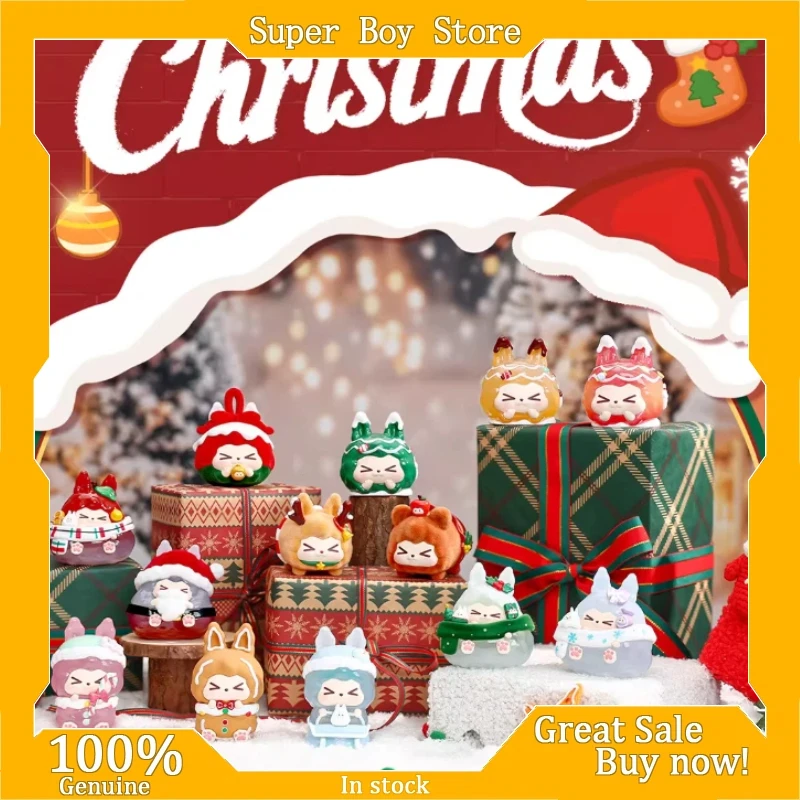 

Kiki Новая глухая коробка с кроликом, теплая зимняя модная загадочная коробка, игрушка, креативная рождественская серия, орнамент, украшение, праздничный подарок