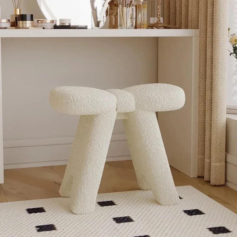 

Kitchen gorgeous white dining chair makeup mat velvet comfortable dining chair simple Nordic lazy furniture