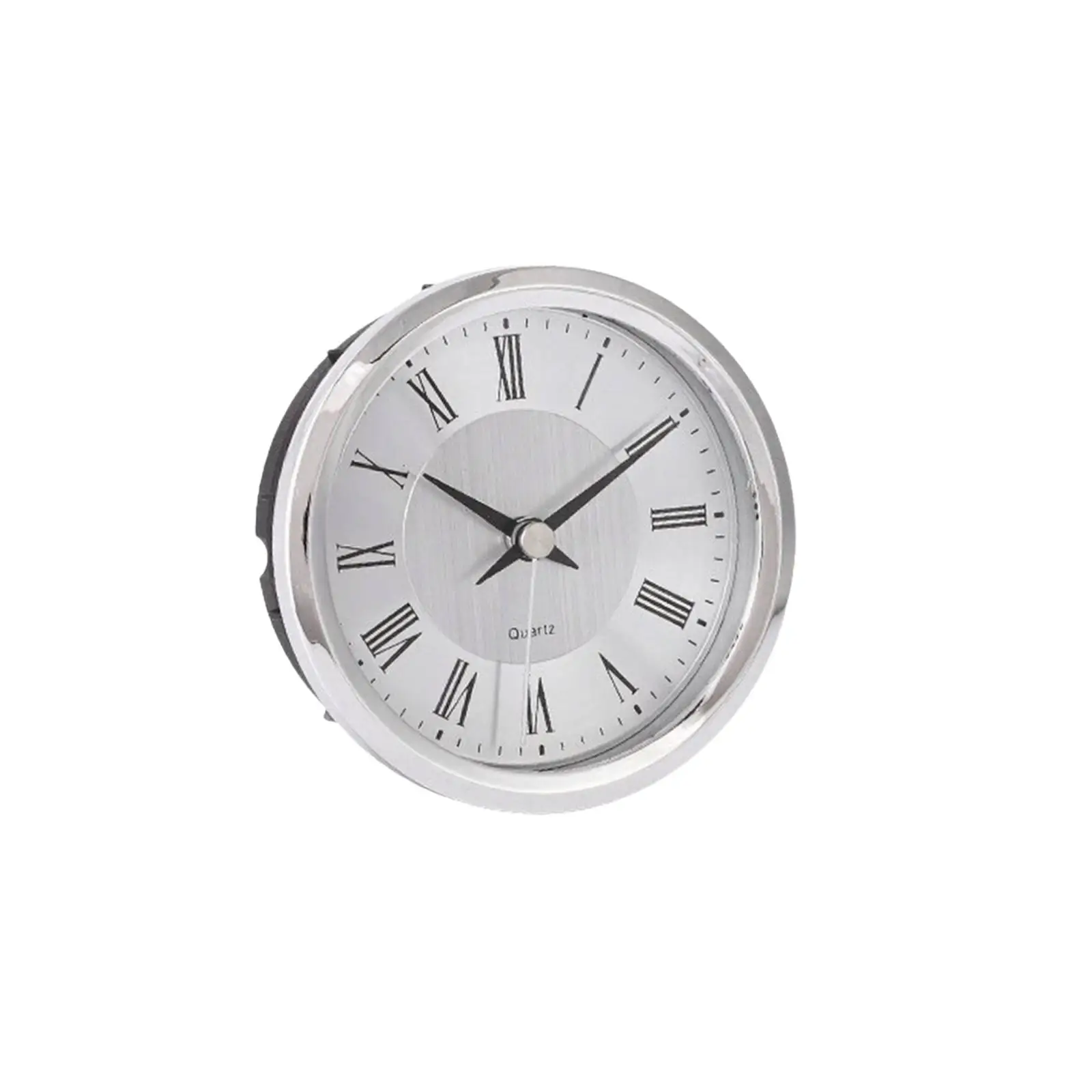 Ceramic Art Clock Insert 90mm Quartz Movement with Matte Black Hands and Smooth Bezel for Custom DIY Clock and Vintage Repair