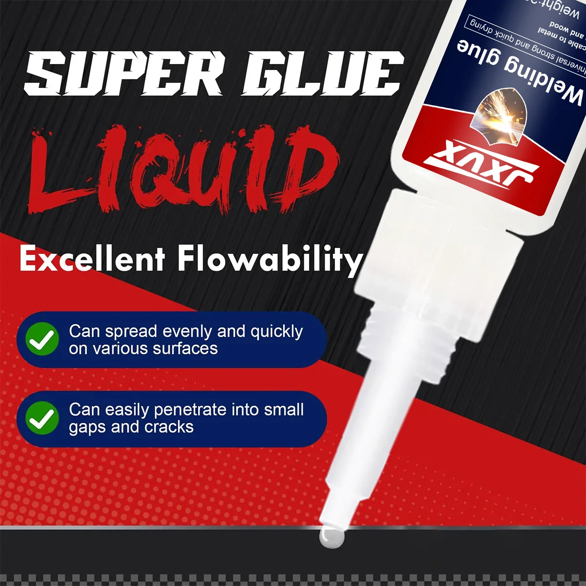 7pcs High Strength Welding Oily Super Glue Universal Clear Non-Marking Repair Adhesive Instant Glue Strong Fast Super Glue