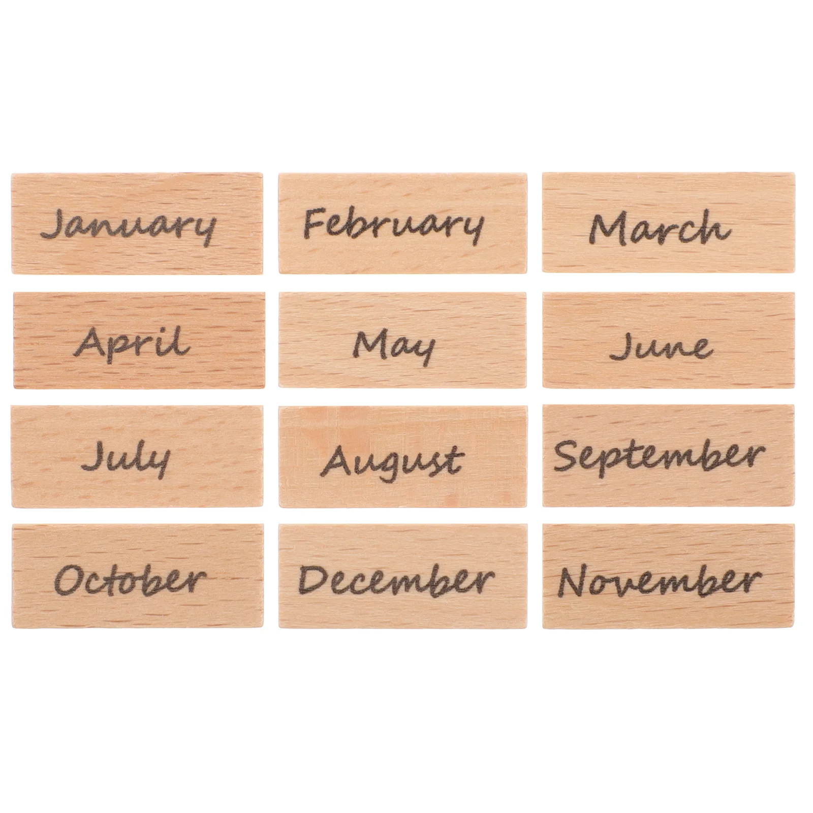 

Dates Wooden Stamp Set Postage Stamps DIY Hand Account Monthly Man Digital Calendar