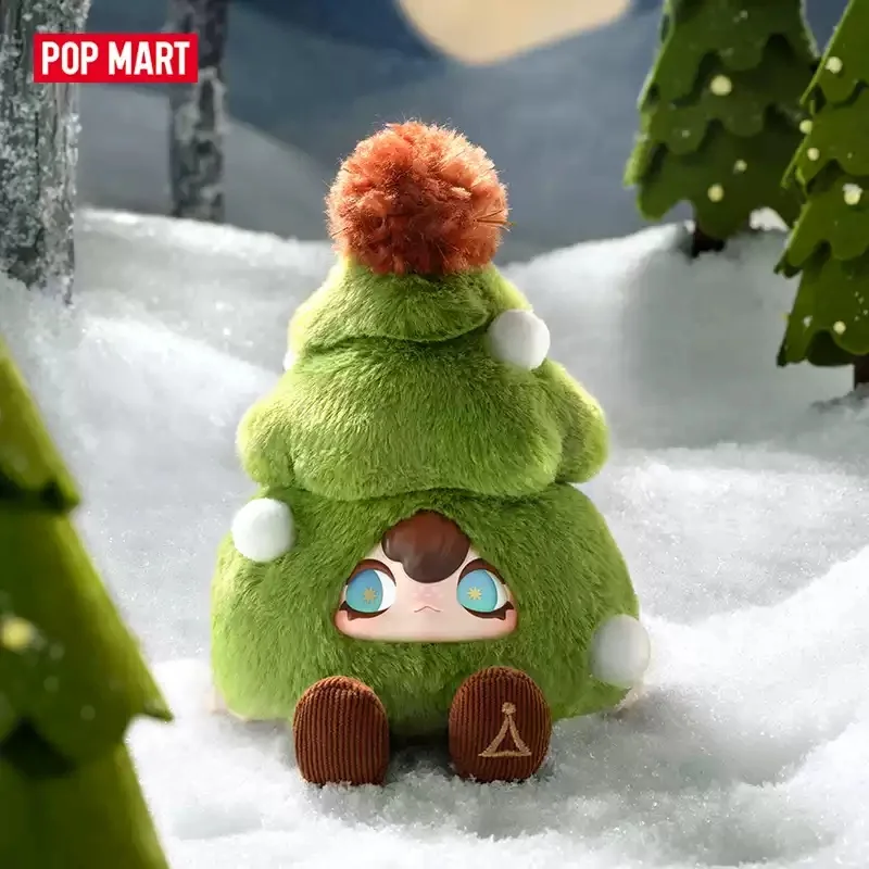 POP MART 1001MOONS Serie de guía de reunión bajo la luz de la luna, peluche colgante, caja sorpresa, figuras de acción de anime kawaii