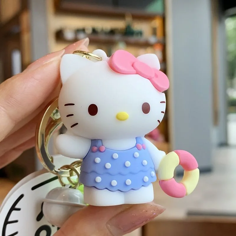 Sanrio HelloKitty new men and women creative cartoon cute girl heart keychain nail clipper pendant gift animation peripheral