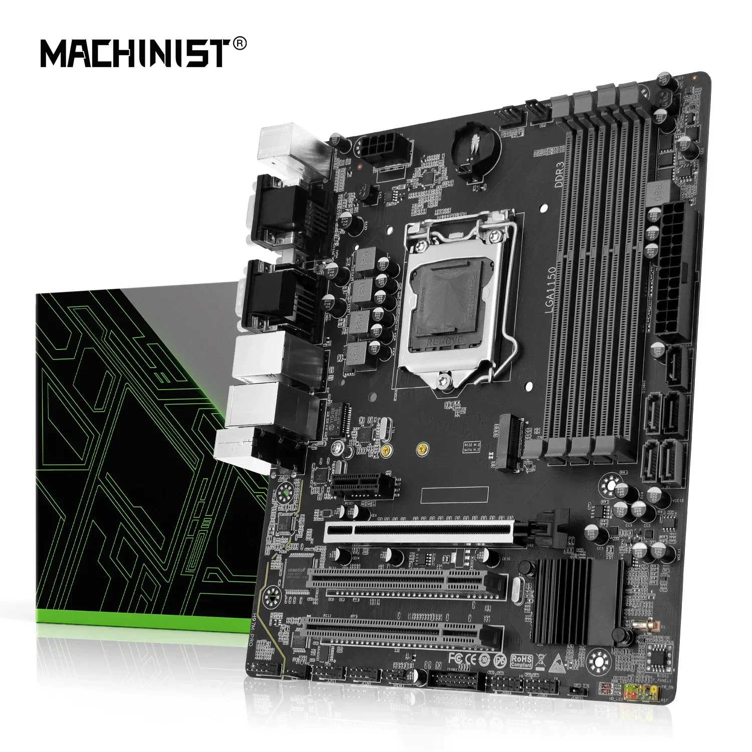 

Материнская плата MACHINIST H97 с поддержкой процессора LGA 1150 USB3.0 NVME/NGFF M.2 SSD 4 * слот оперативной памяти DDR3 RAM Настольная память H97M-PRO M-ATX