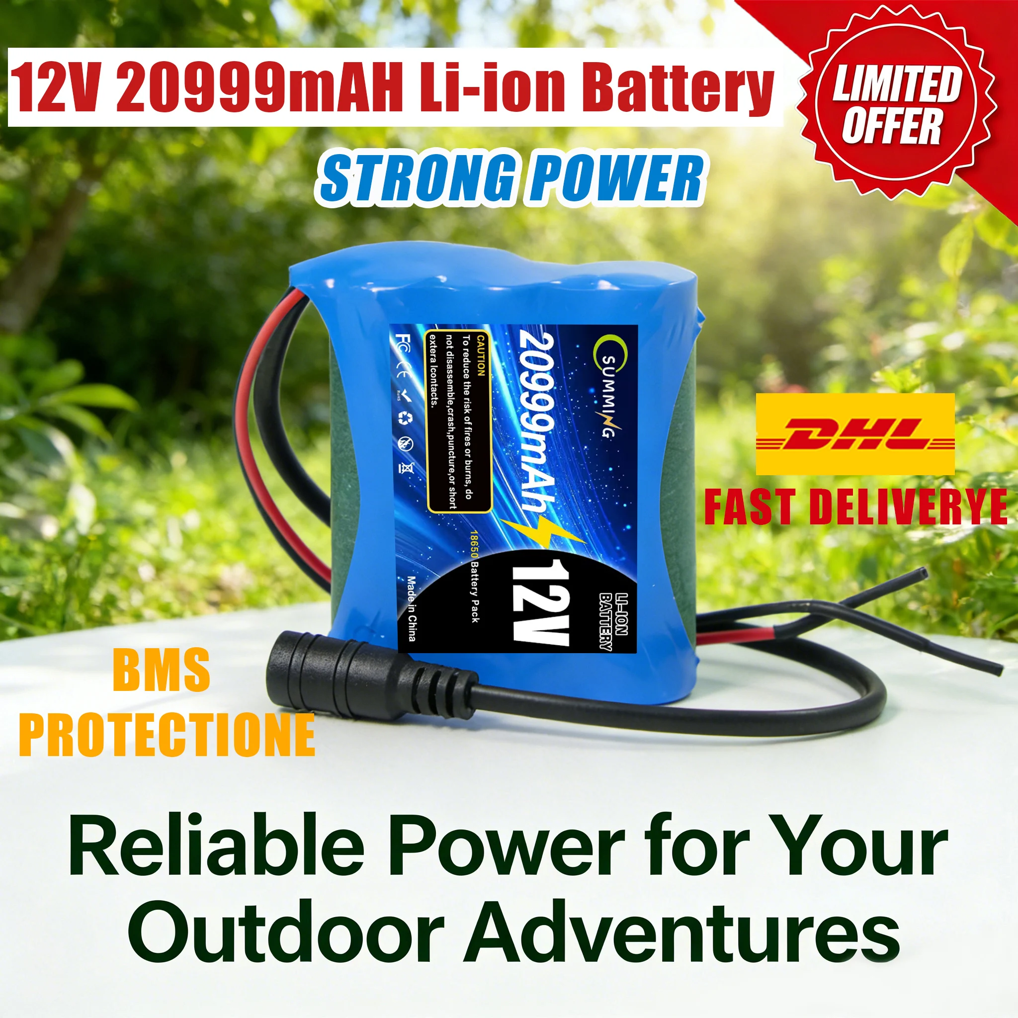 

Литий-полимерный аккумулятор 12В 20.9Ач Аккумулятор 12.6V 20999mAh 100% новый для радиоуправляемого дрона Набор Power Super Rechargeable + зарядное устройство