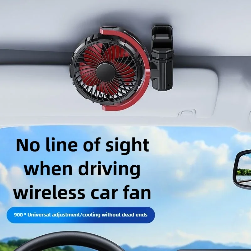 Large Wind Fan in Household Large Truck Three Adjustable Levels Can Clamp Vertical Fan, Small Silent 12v 24V Cooling Clamp Fan