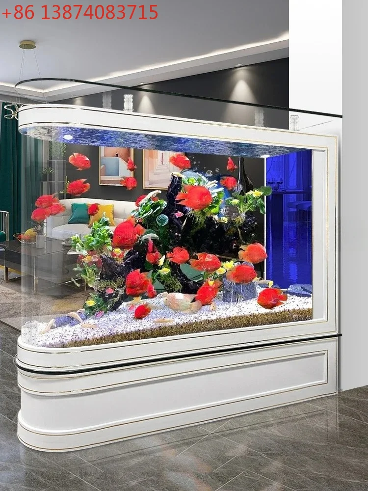 HLZ living room large household glass screen partition advanced intelligent
