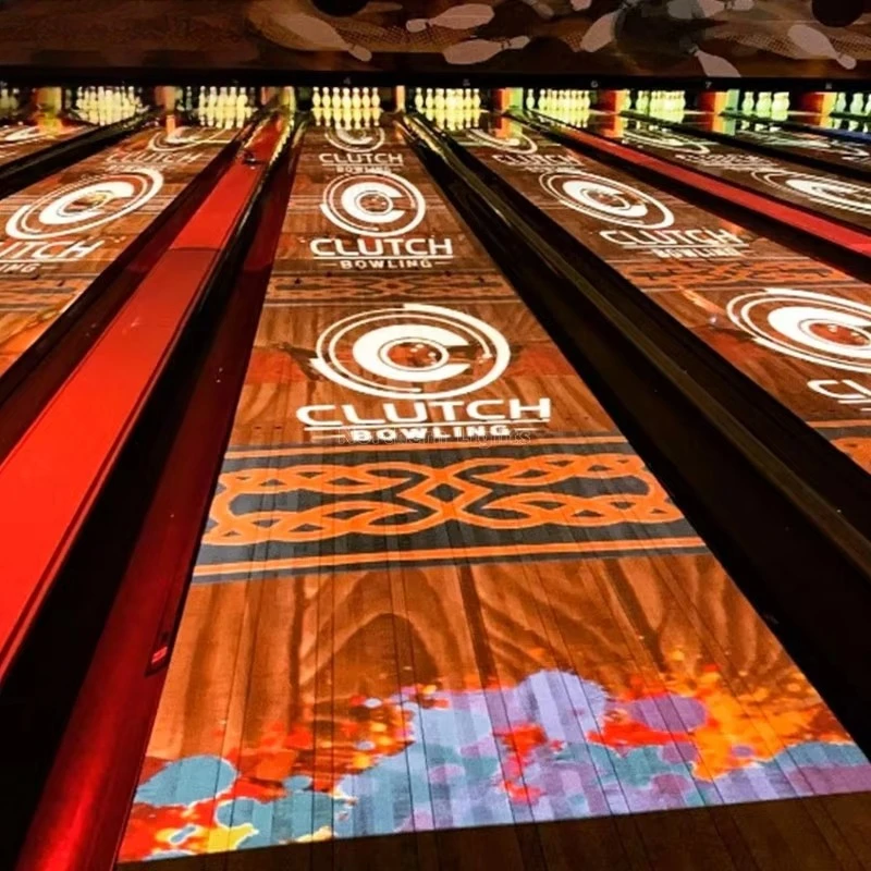 Hot Sale Indoor Interactive Floor Projection Bowling Games Equipment Kids Play Alley