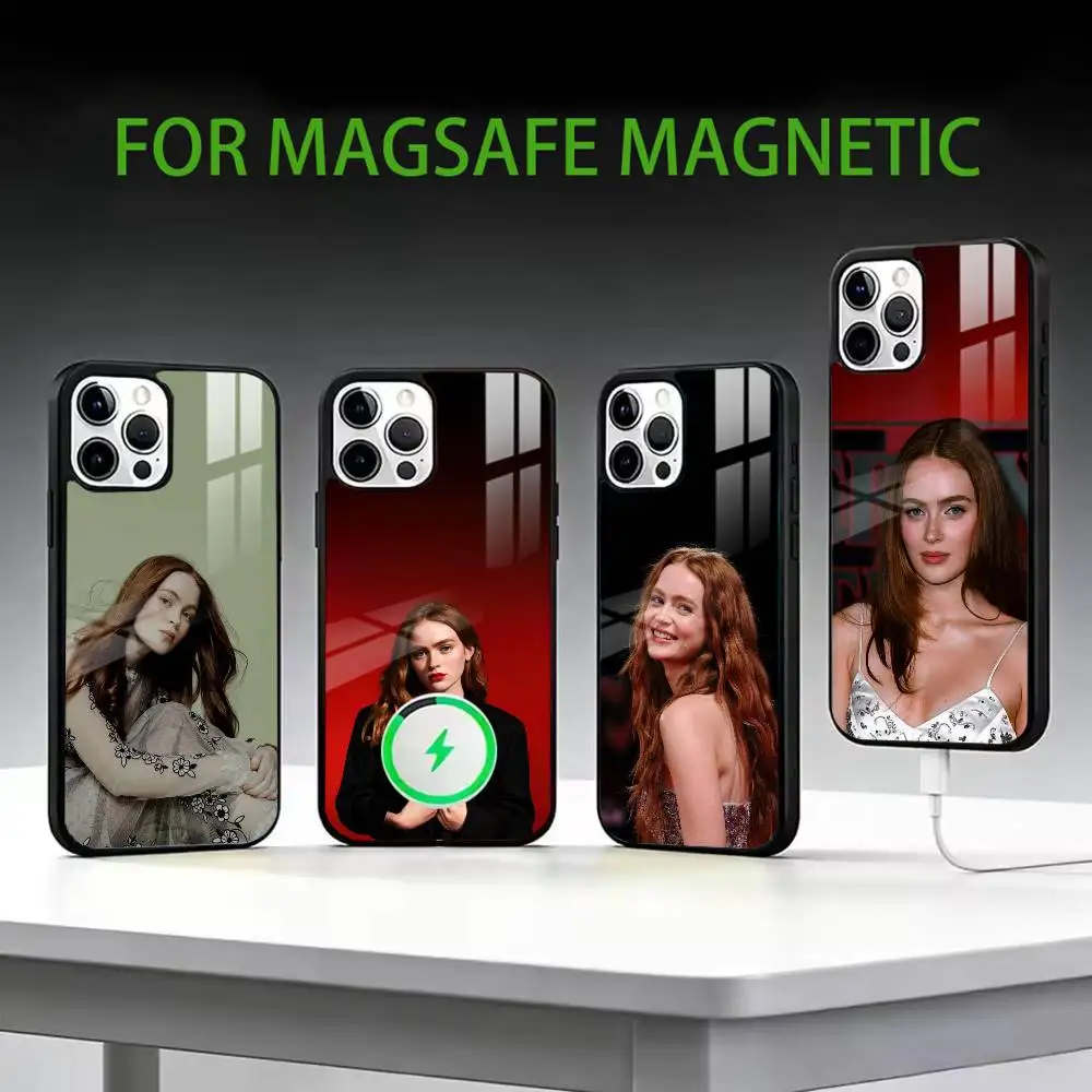 

A-Actress S-Sadie Sink Phone Case For iPhone17,16,15,14,13,12,11 Plus,Pro Max Magnetic For Magsafe Wireless Charging