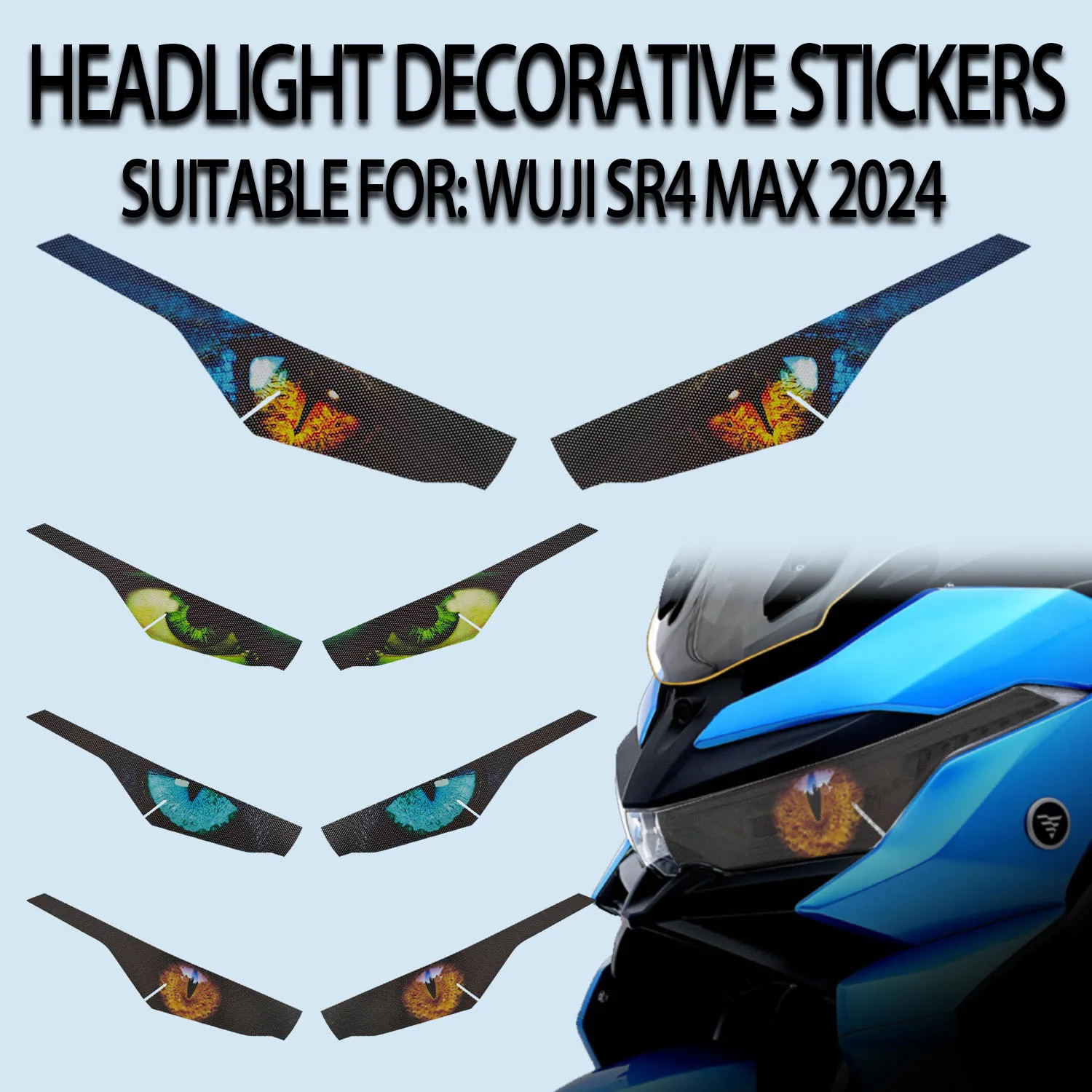 

For Stepless SR4 Max 2024 Headlight Protection Sticker Headlight Decorative Film