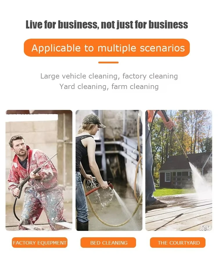 غسالة المياه الساخنة الكهربائية التجارية ذات الضغط العالي وغسالة قطع غيار معدات الآلات الصناعية للعناية بالسيارات #4