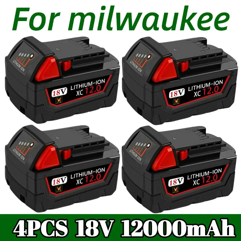 

6000mAH/9000mAH For Milwaukee M1818V Replacement For Milwaukee M18B5 XC Li-ion battery 48-11-1815 48-11-1850 2604-22 2604-20