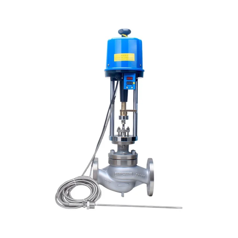 Integrated electric temperature control valve Steam hot water heating and cooling thermostatic valve Intelligent proportional