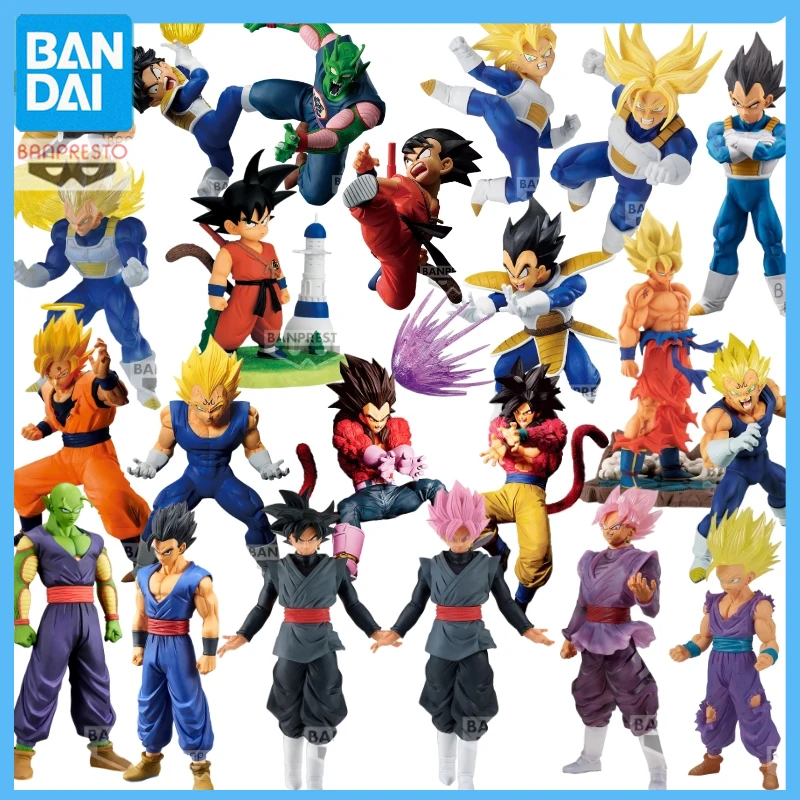 

Original Bandai Banpresto Dragon Ball Son Goku Majin Vegeta Anime Figures Large Collection Collection Series Toys For Kids Gifts