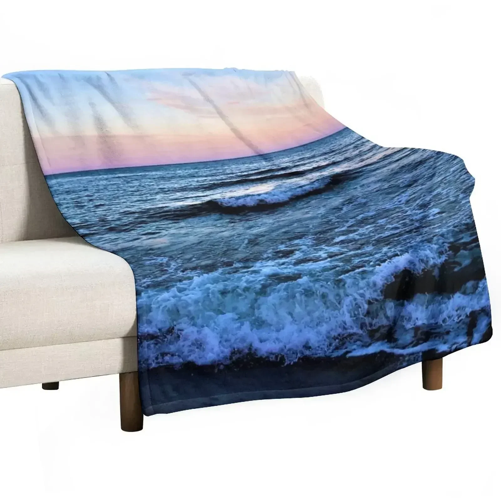 

Sardinia Sunset Sea Throw Blanket Cute Plaid Shaggy Blankets For Sofas Blankets