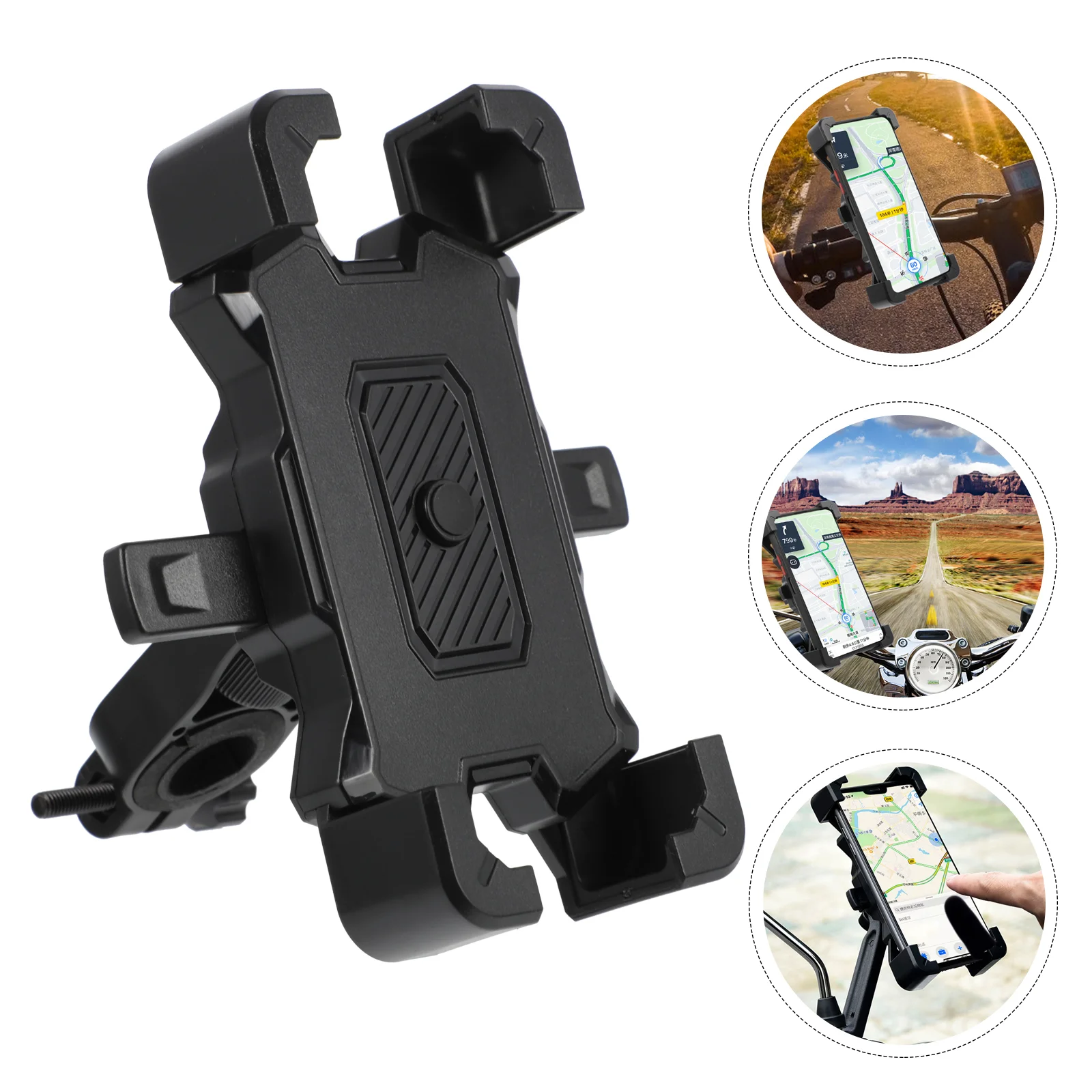 

Stroller Wagon Phone Stand Holder for Bike Bracket Black Motorcycle Handlebar Mount