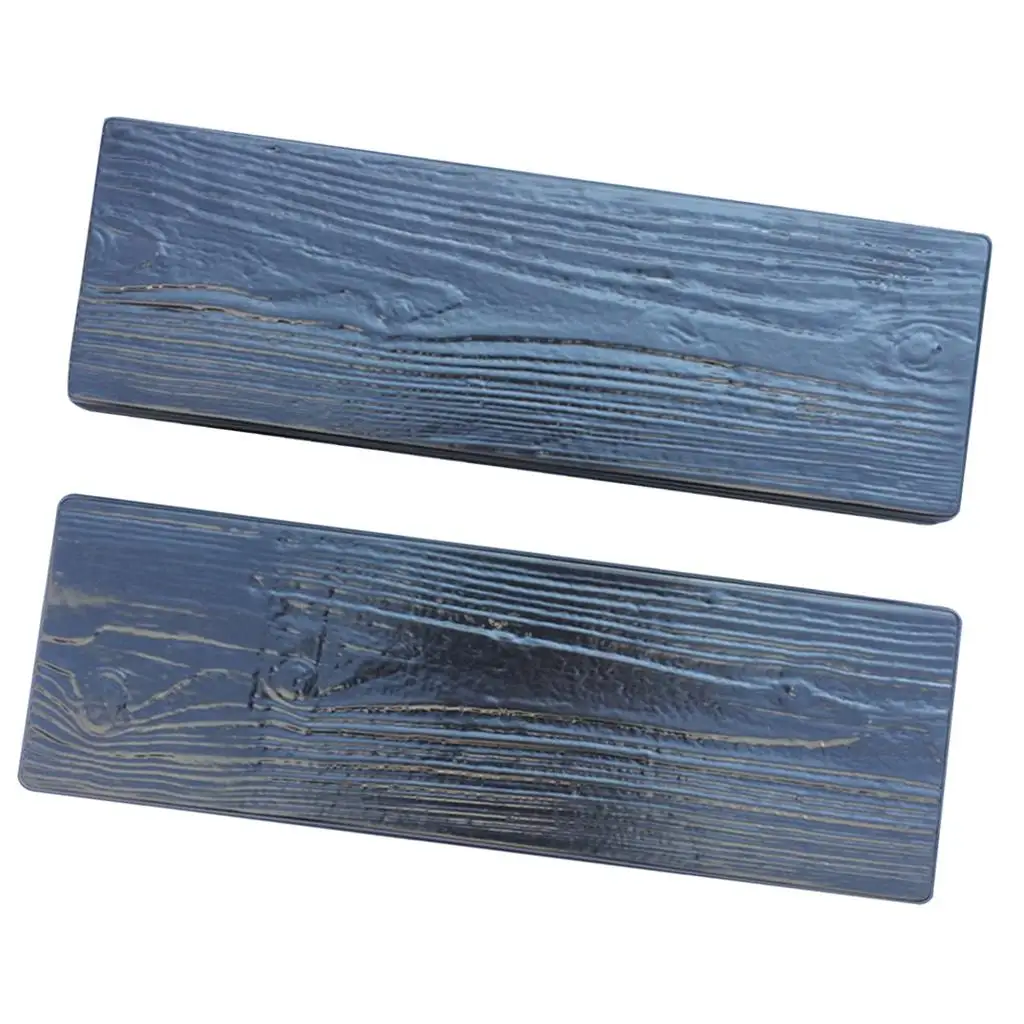 2pcs Wooden Boards Concrete Mold Garden Step Stone Garden Decor Easy to Use And Durable