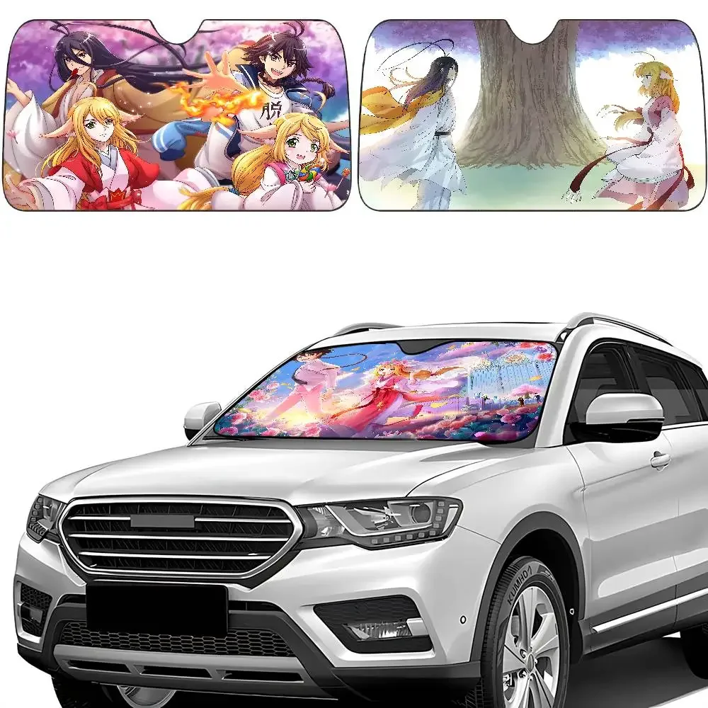 

G-Fox D-Demon Little R-Matchmaker Car SunShade Windscreen Front Window 70x130cm Sun Visor Solar Protect Plaid Gift Novelty Car