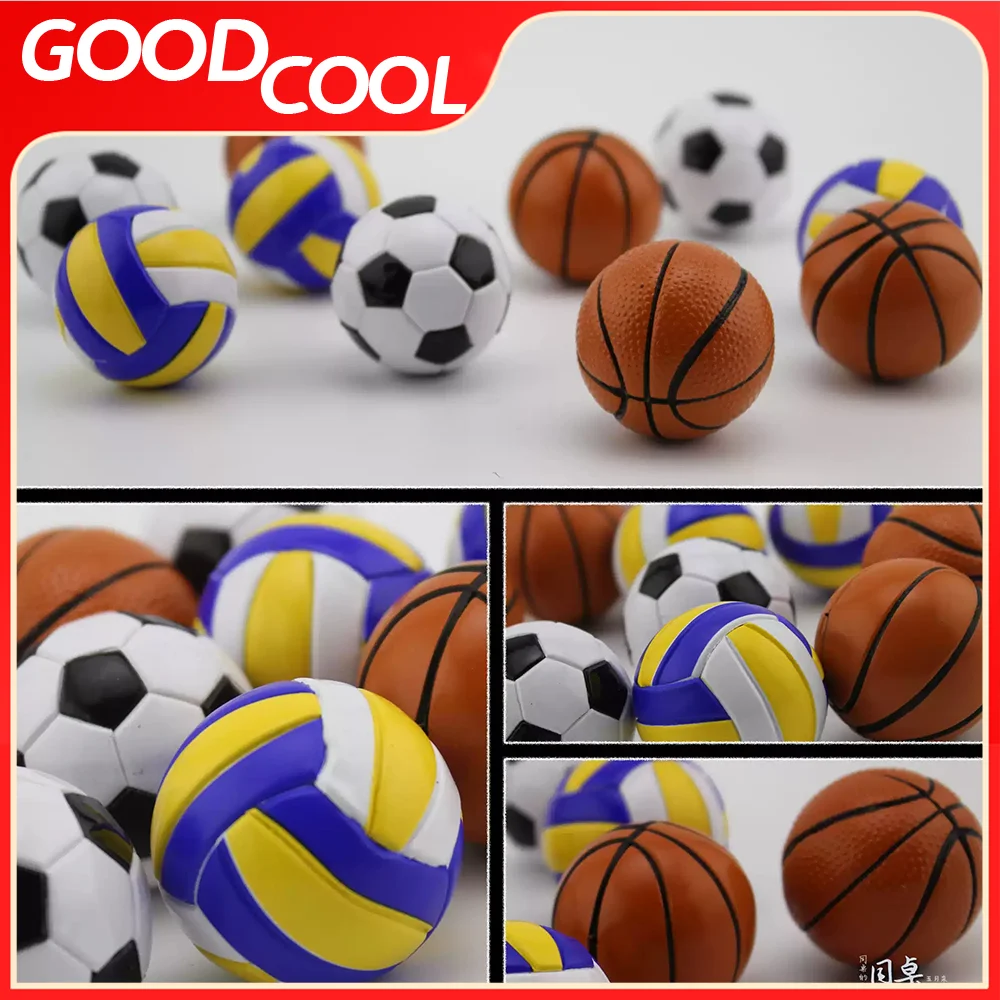 1/6 Scale Soldier Mini Toy Basketball Football Volleyball Miniature Scene Model Accessories For 12 Inch Action Figure Body