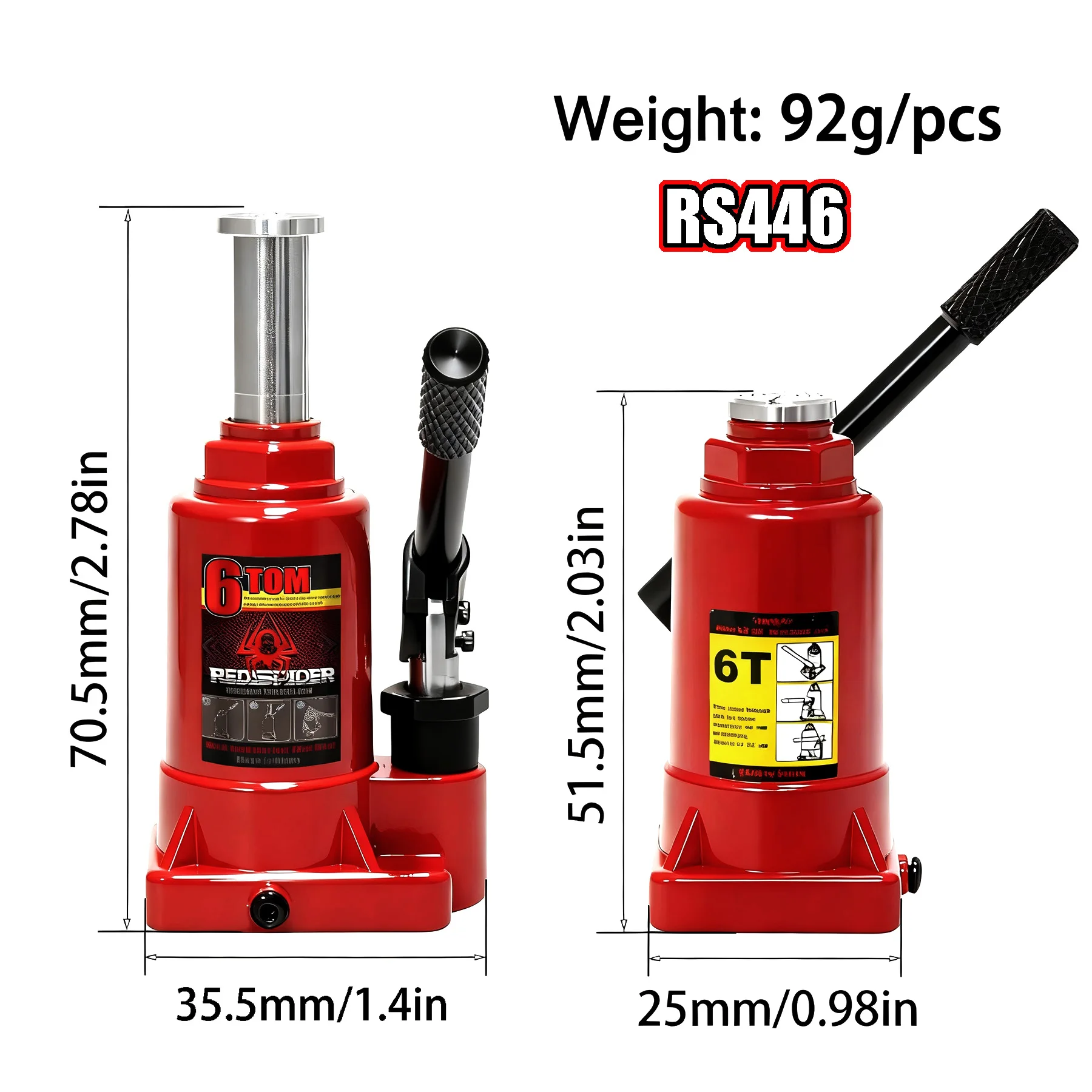 6T Rc カーメタルジャックスタンド修理ツール 1/10 RC クローラー車用ダイキャスト車両モデルパーツアクセサリーおもちゃ