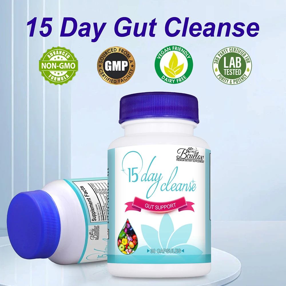 15-Day Colon Cleanse for Overall Colon, Digestive Regulation and Intestinal Health