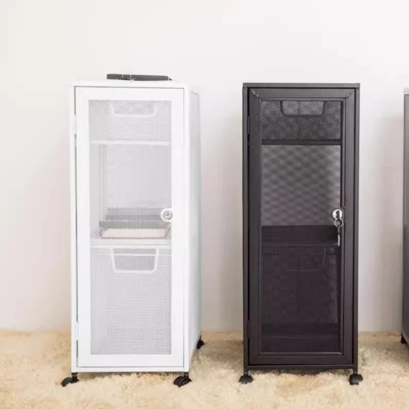 Metal Mesh Security Storage Cabinet Office with Lock File Cabine Home Bedroom Storage Organizer for Document Office Furniture