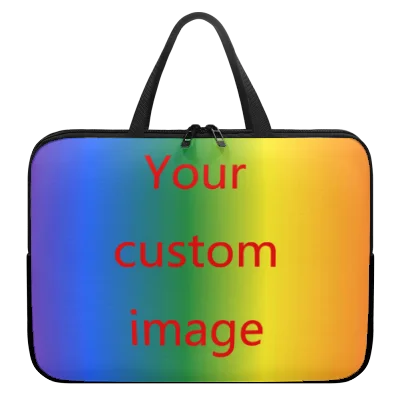 Custom Imag/Text/Logo Portable Soft Laptop Bags Case For 10 12 13 15 17inch Tablet Bag Personalized Fashion Briefcase Pc Handbag