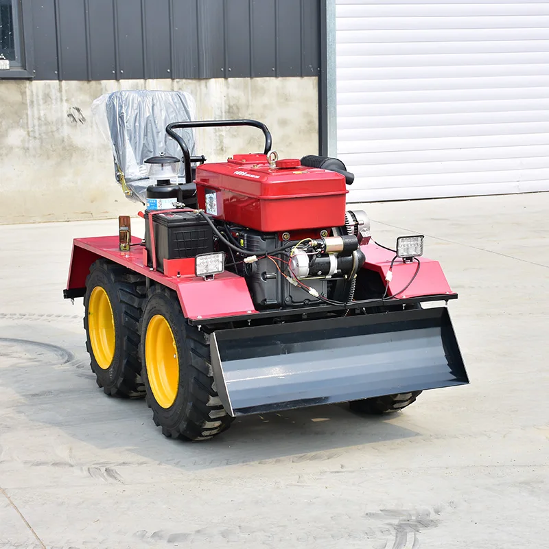 Agriculture Machinery Wheeled Tractor Small Agricultural Mini Tractor Trailer