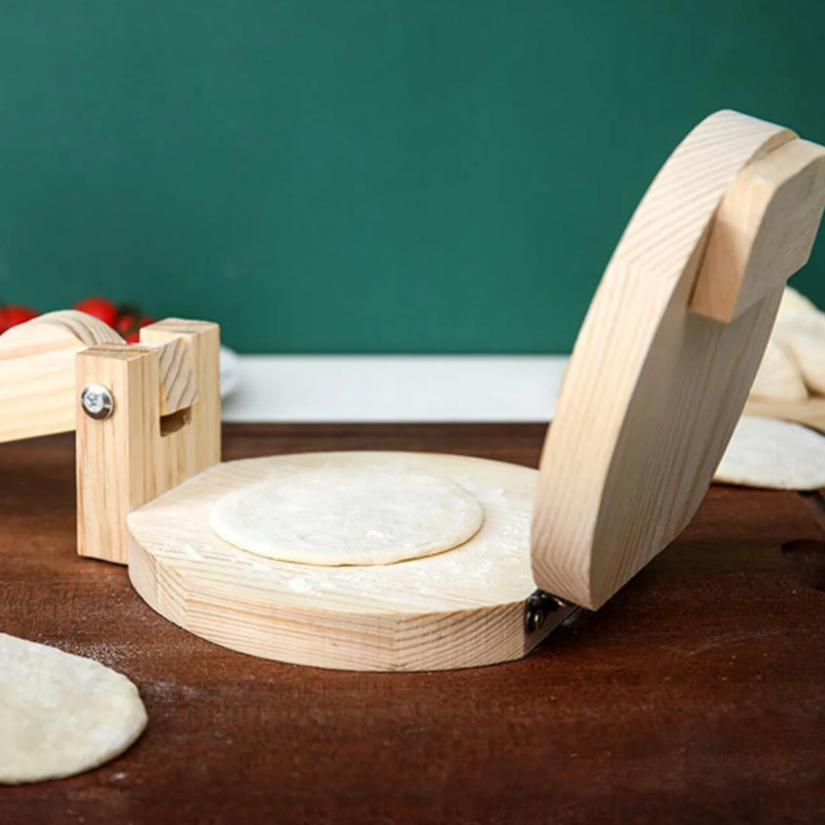 Wood Tortilla Press Dumpling Skin Maker Presser Chapati Roti Taco Corn Maker Pressing Tools Kitchen Gadget Accessories