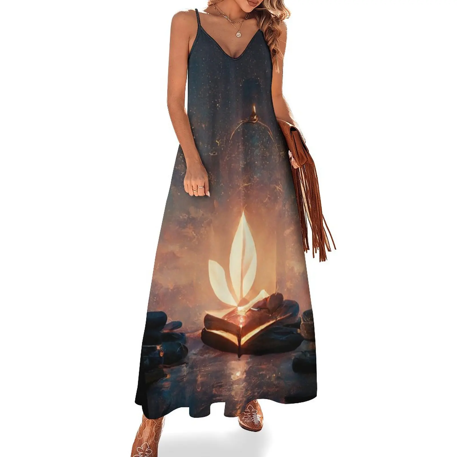 

Spiritual Healer with Her Self love Journal Sleeveless Dress dresses summer Women's summer suit