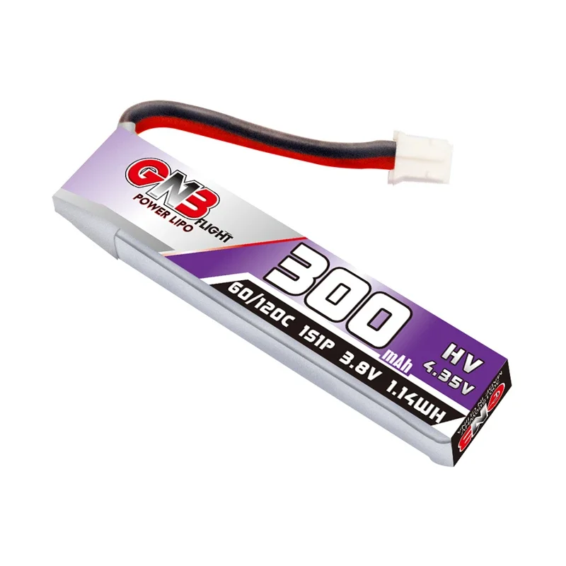 1-10Pcs GNB 1S 300mAh 3.8V Max 120C HV Lipo Battery PH2.0 for US65 UK65 Inductrix Beta65S URUAV UR65 Mobula 7 Tiny Whoop Drone