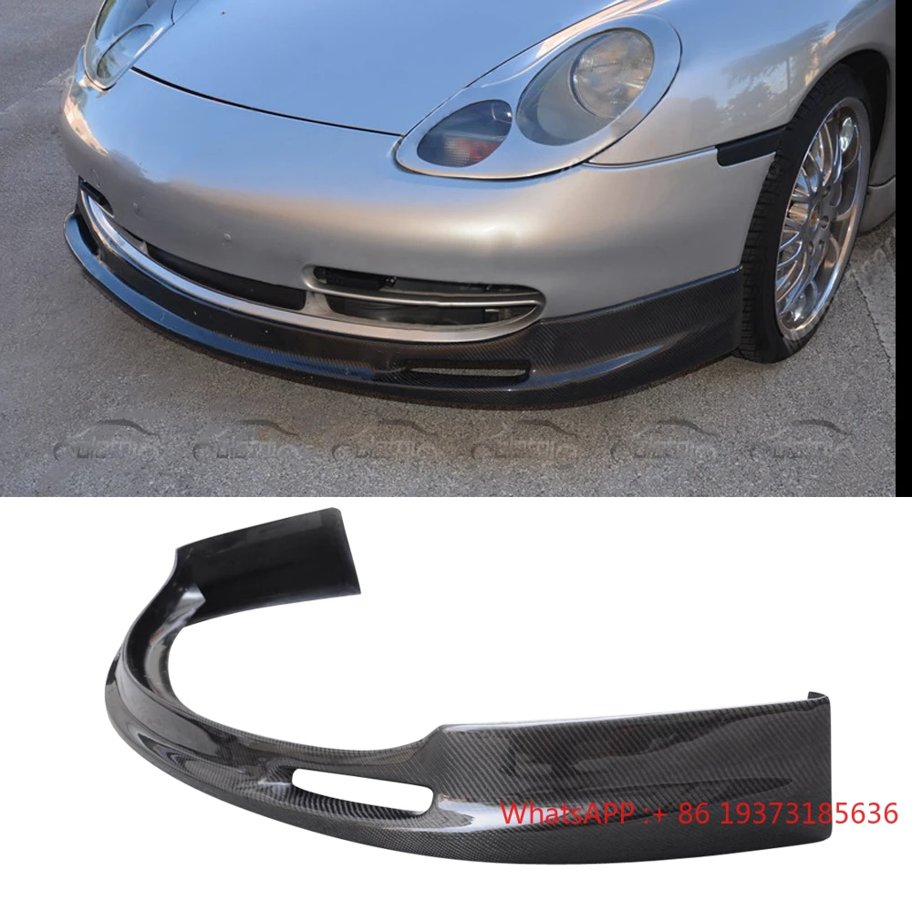 OLOTDI Carbon Fiber Front Bumper Lip Diffuser Spoiler New Condition for Porsche 911 996 1999-2001 Carrera 911