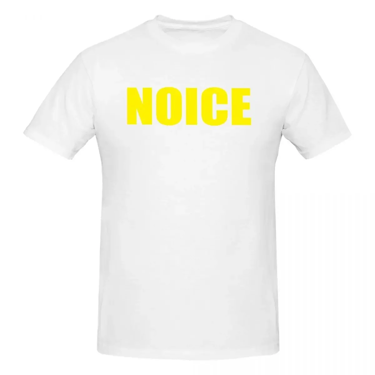 Noice 100% Cotton T-shirt Male Oversized T Shirts Men crew Neck Short Sleeve S-6XL