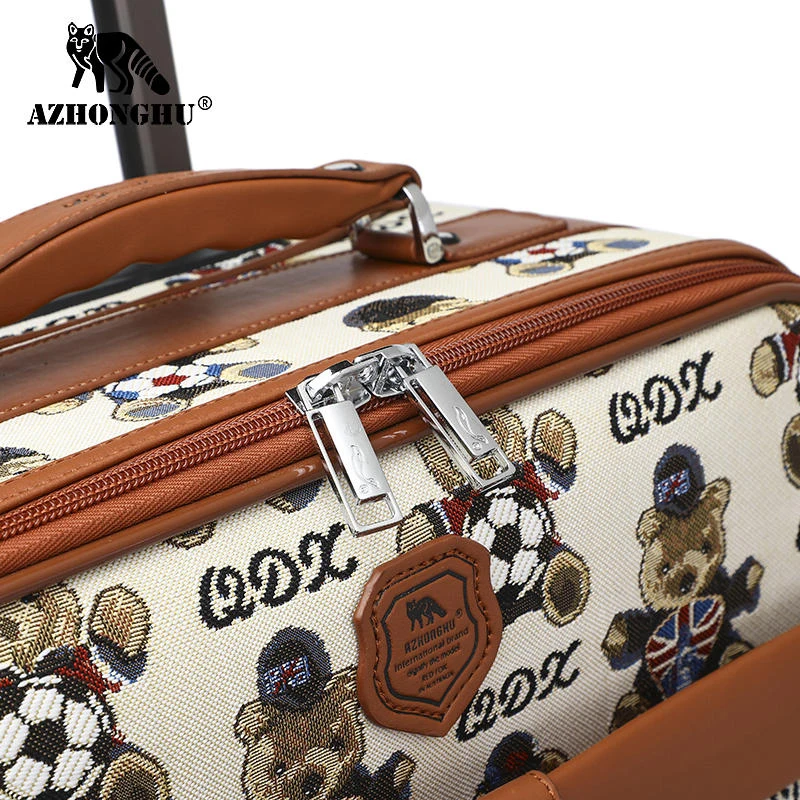 New Oxford durable thickened travel suitcase with handbag canvas women's 20 inch carry on travel luggage boarding men's suitcase