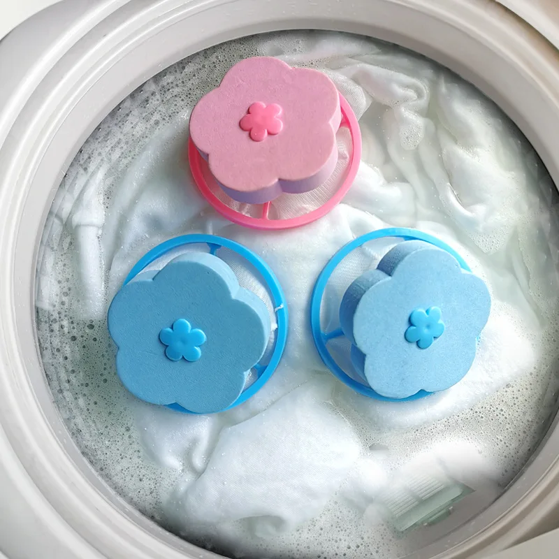 Washing Machine Filter Net Bag Plum-blossom Washing Ball Hair Filter Hair Remover Dander Washing Decontamination Cleaning image 3