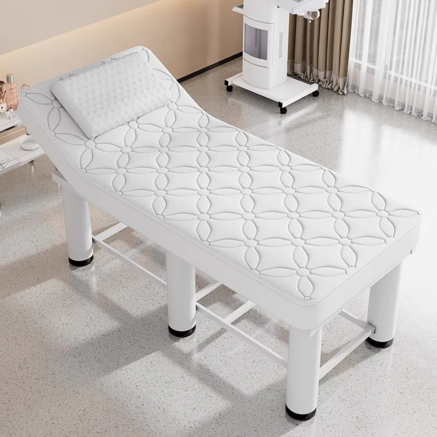 

White Massage Table Topper Memory Foam Stand Professional Massage Table Neck Support Matrass Adjustable Pillow Camillas Spa Bed