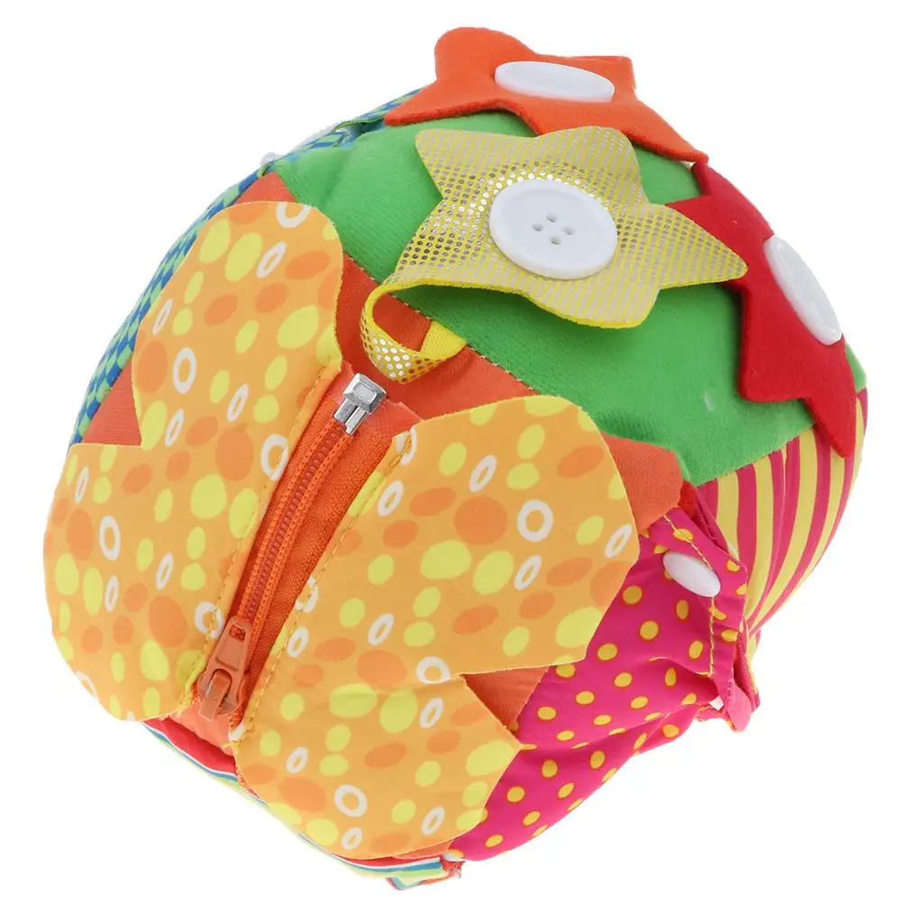 靴紐学習キューブブロック カラフルな布製教育用子供のおもちゃ 早期発達と就学前の遊びに