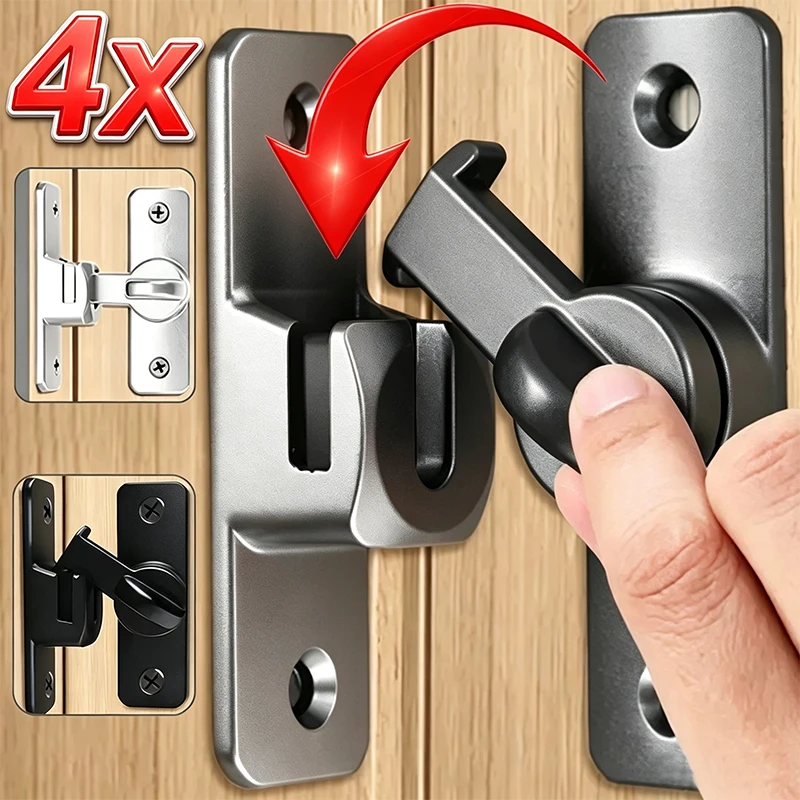 Furniture Hardware Fittings - 4/1set Stainless Steel Hook Latch Window