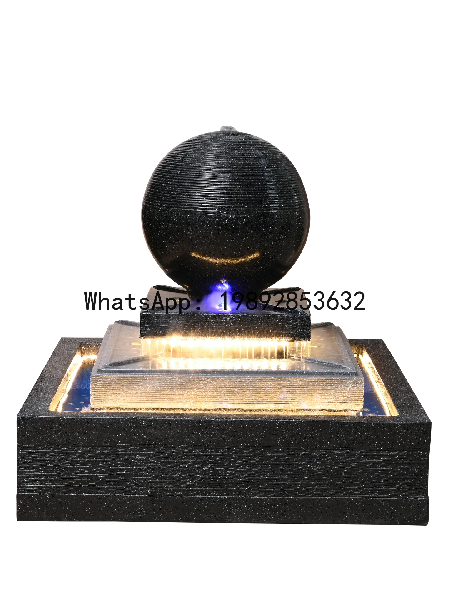 Z12-   Ornament for Living Room, Courtyard, Wealth-Attracting Landscape, Hotel Outdoor Floor-Standing Fortune Fish Pond