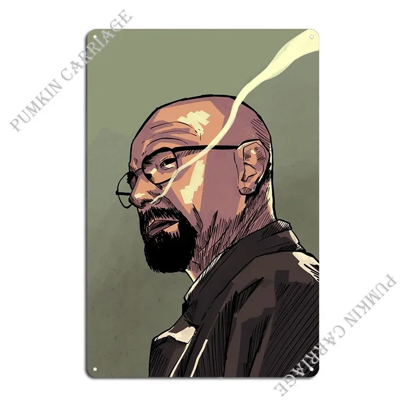 Heisenberg Walter White Metal Sign Wall Cave Garage Decoration Custom Sign Tin Sign Poster
