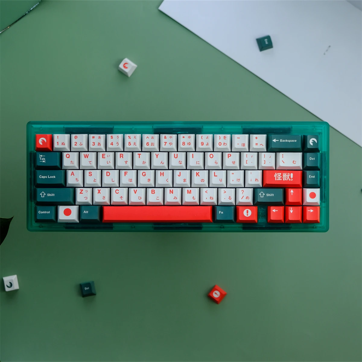 

129 Keys GMK Kaiju Keycaps Japanese Cherry Profile PBT Dye Sublimation Keycap For MX Switch Mechanical Keyboard 1.75U Shift GK61