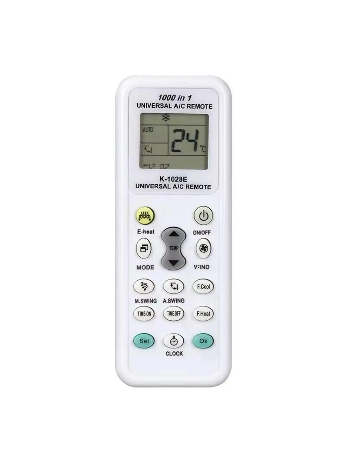 

1pc K-1028E Universal Remote Control for Most Air Conditioning English Version Air Conditioner Remote Control Replacement