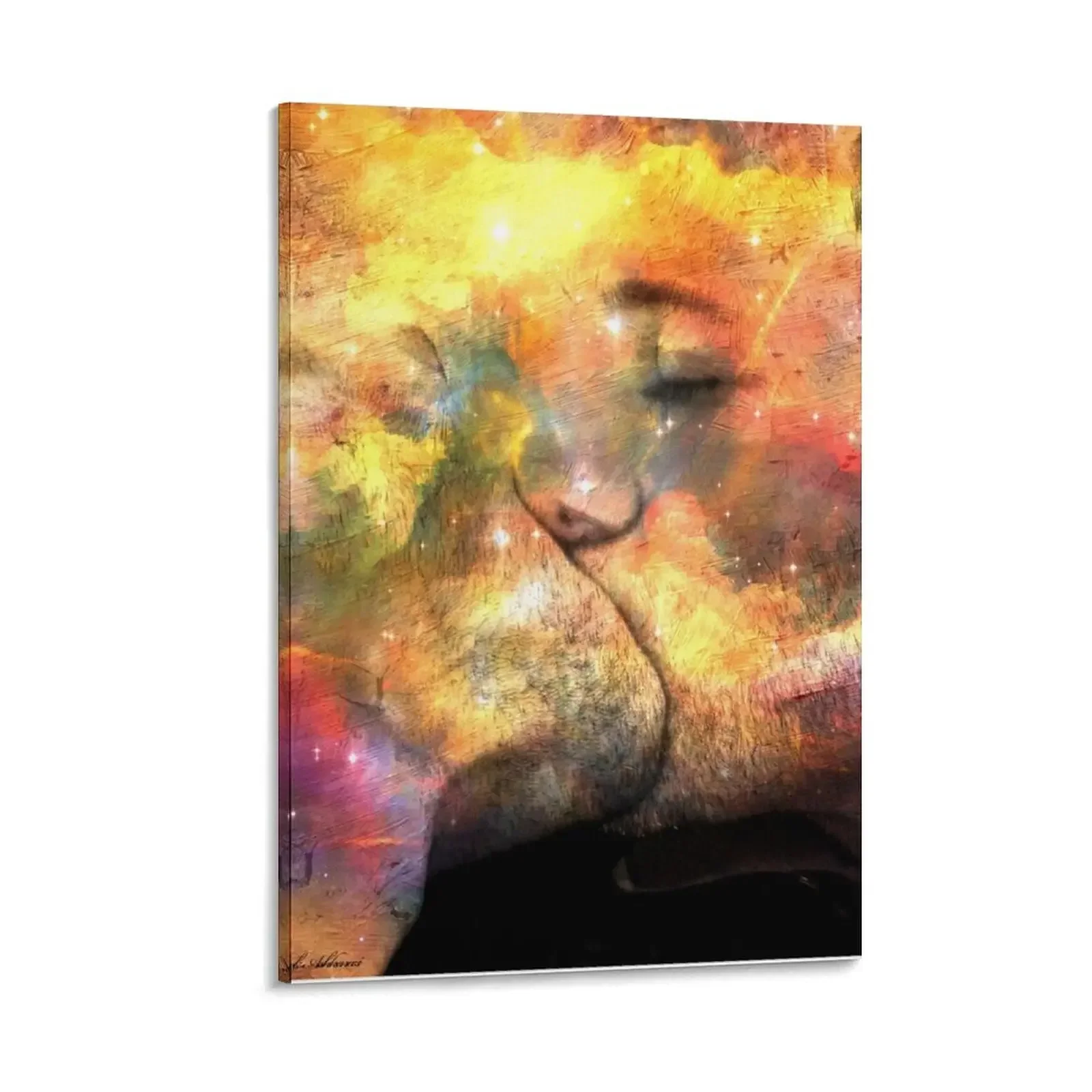 

the kiss Canvas Painting decorative wall canvases anime poster Decoration for bedroom