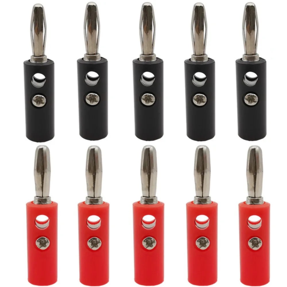 Adaptador de Montaje en Panel con Conector Banana de 4mm Macho y Hembra, Conector de Terminal de Enchufe Banana de 4mm, Conector Banana de Seguridad de 4mm