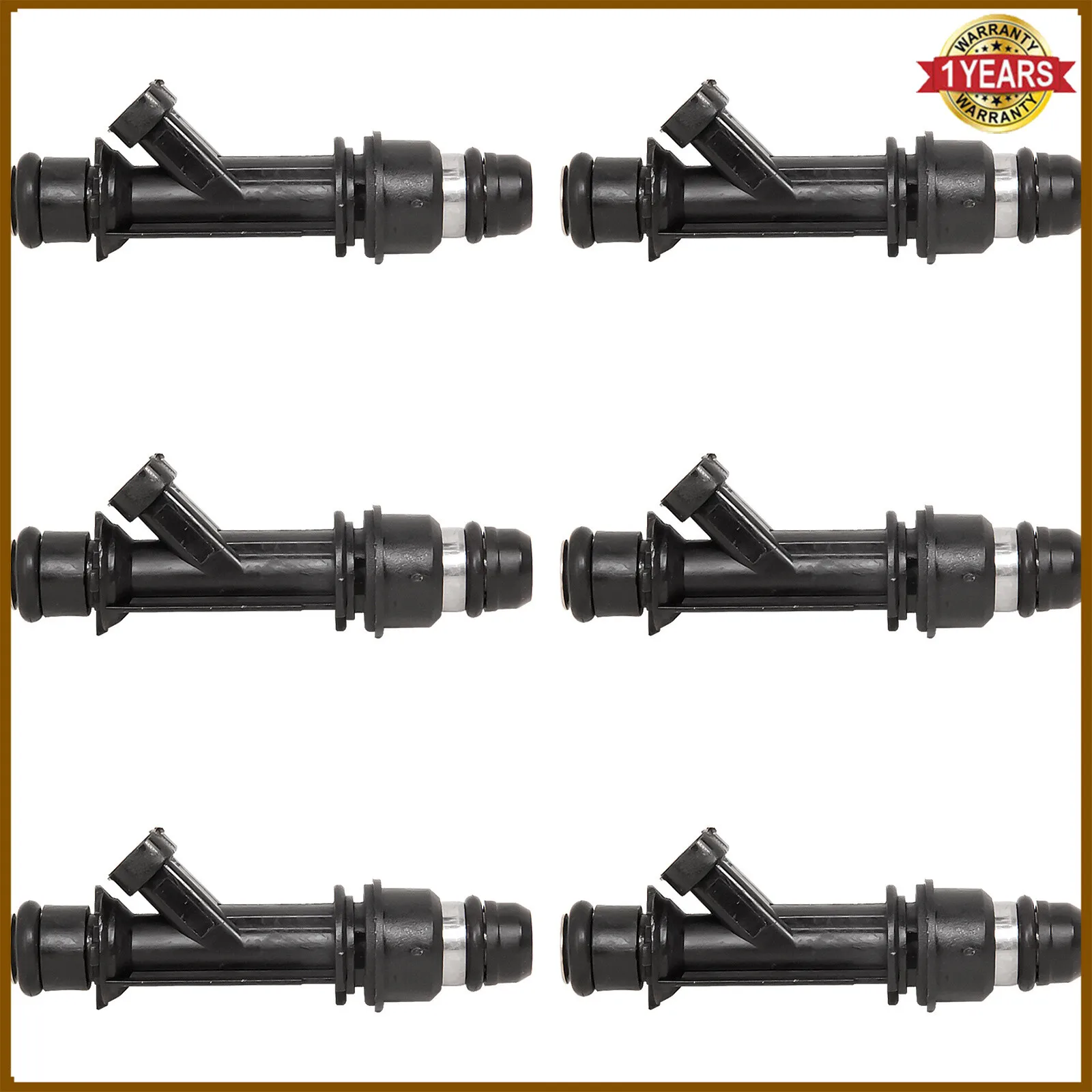 مجموعة من 6 حاقنات الوقود لدلفي 2001-2005 بويك ليسابري 3.8L V6 OEM # 25323972 #5