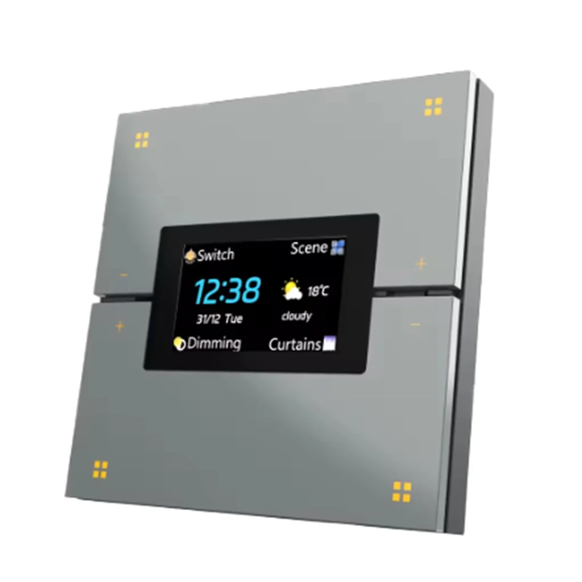 B03B-Zigbee Dimming Switch In Tuya Smart Multifunctional Central Control Panel For Automated Wireless Lighting