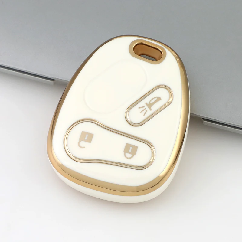 3 Buttons TPU Remote Control Car Key Fob for Chevrolet Tahoe SSR for GMC Yukon Keyless Keychain Auto Accessories