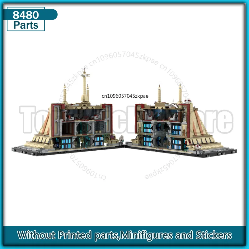 UCS 寺院 MOC ビルディングブロックジオラマ DIY アセンブリ創造的な建築モデルレンガセットディスプレイコレクションおもちゃギフト