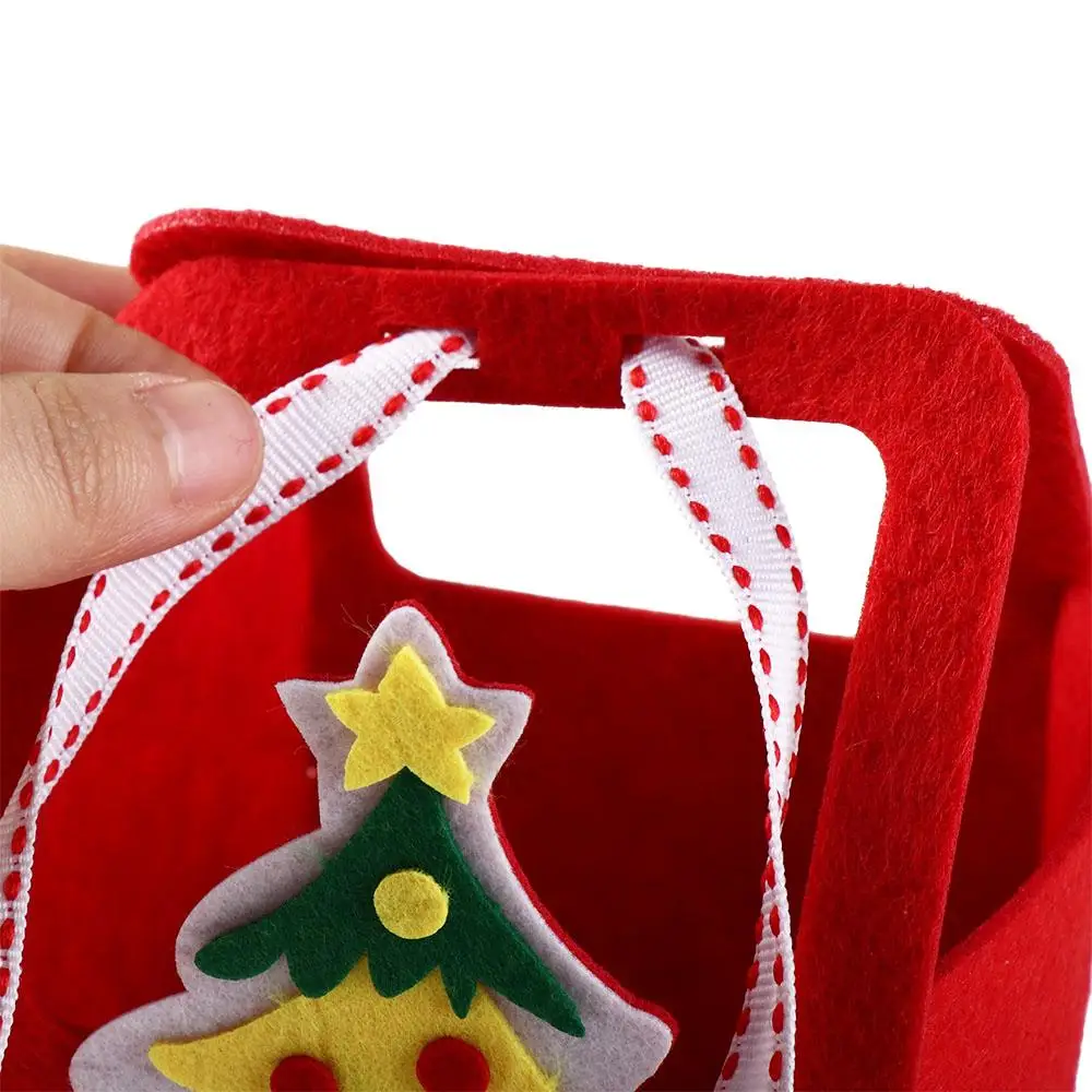 不織布 DIY クリスマスキャンディバッグハウス Decoracion 雪だるま DIY クリスマスバッグおもちゃクリスキングルファーザークリスマス